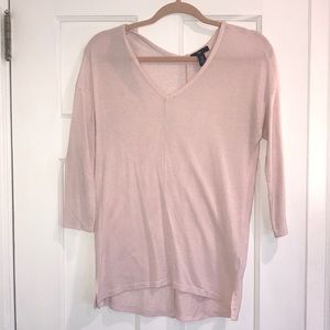 3/4 length light pink Gap Shirt